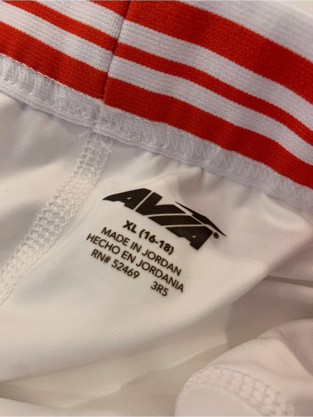 Avia Pleated Tennis Skirt Red / White Under Shorts, Hidden Pocket Size XL NEW. - Picture 8 of 10